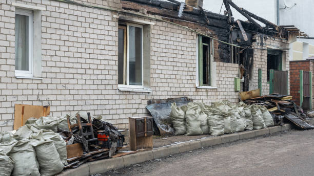 Professional Fire Damage Removal technician working in Worcester, PA